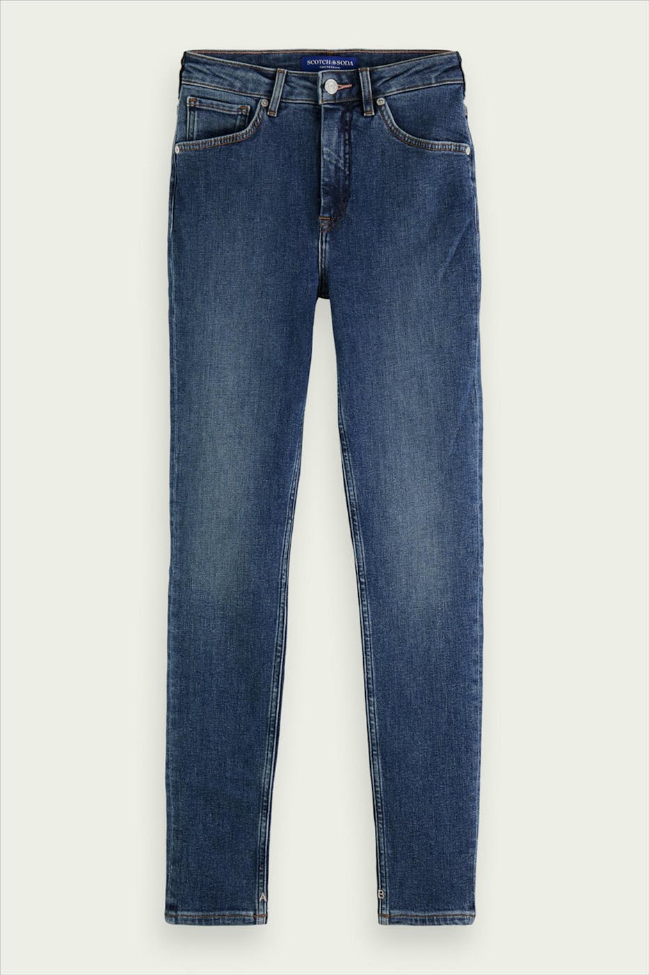 Scotch & Soda - Donkerblauwe Haut High Rise Skinny Fit jeans