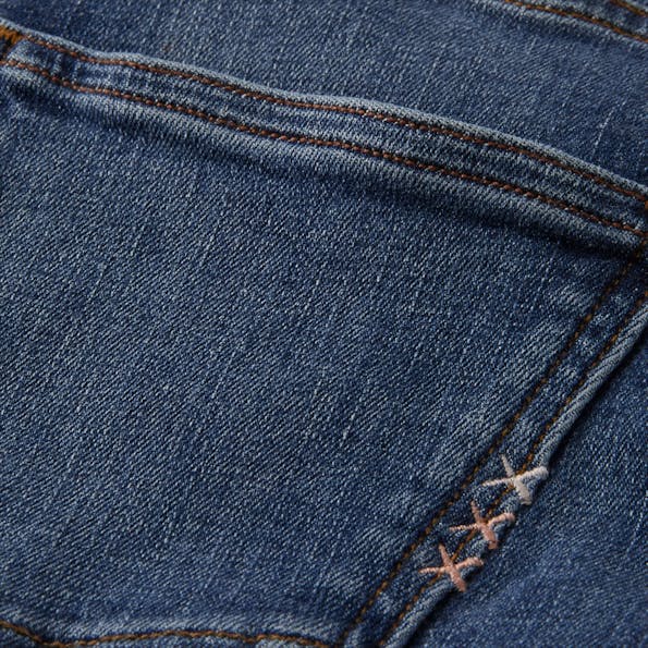 Scotch & Soda - Donkerblauwe Haut High Rise Skinny Fit jeans