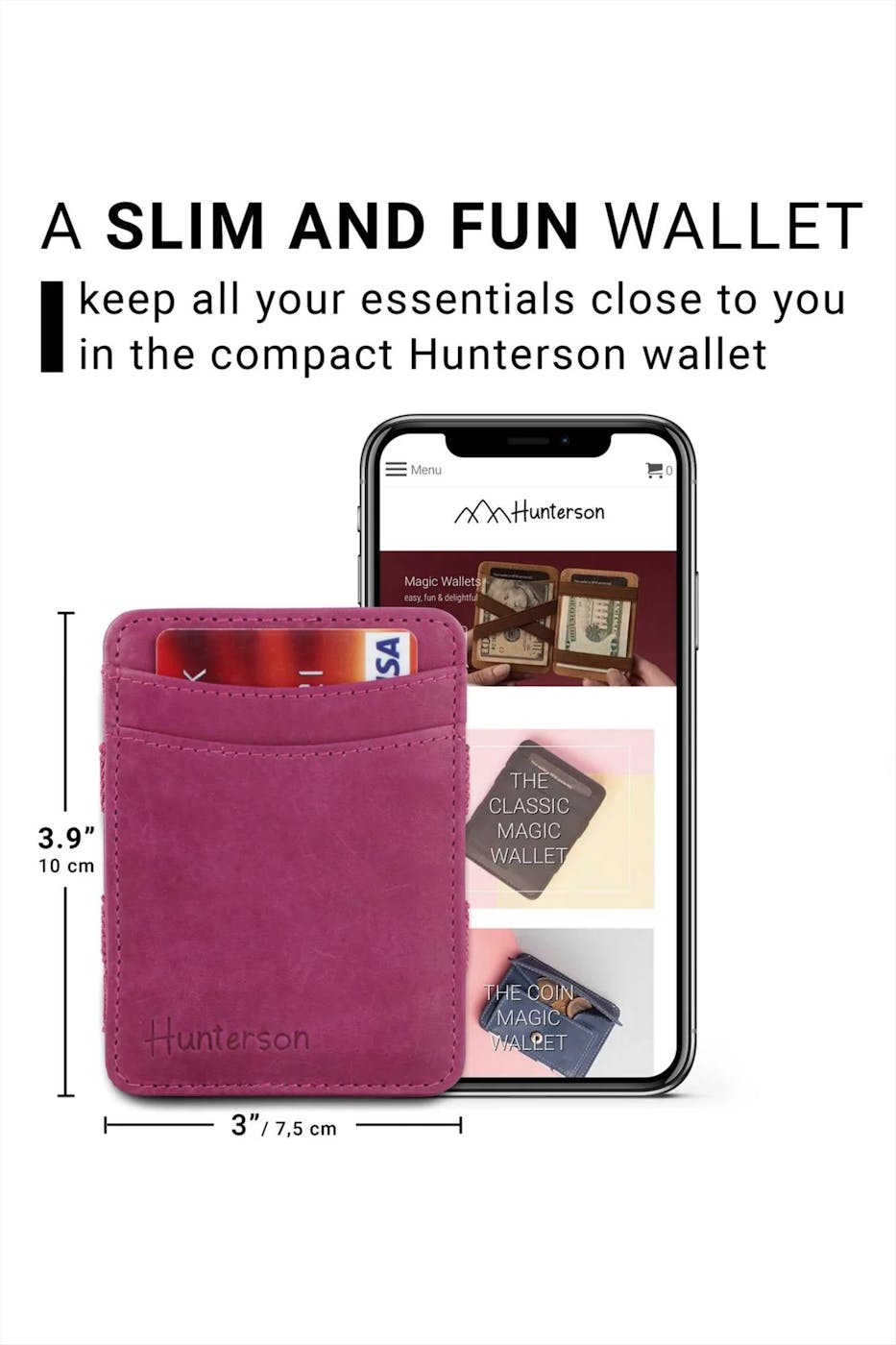 Hunterson - Fuchsia Magic Coin Wallet