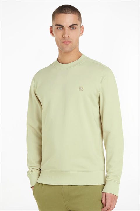 Calvin Klein Jeans - Mintgroene Logo Embleem sweater