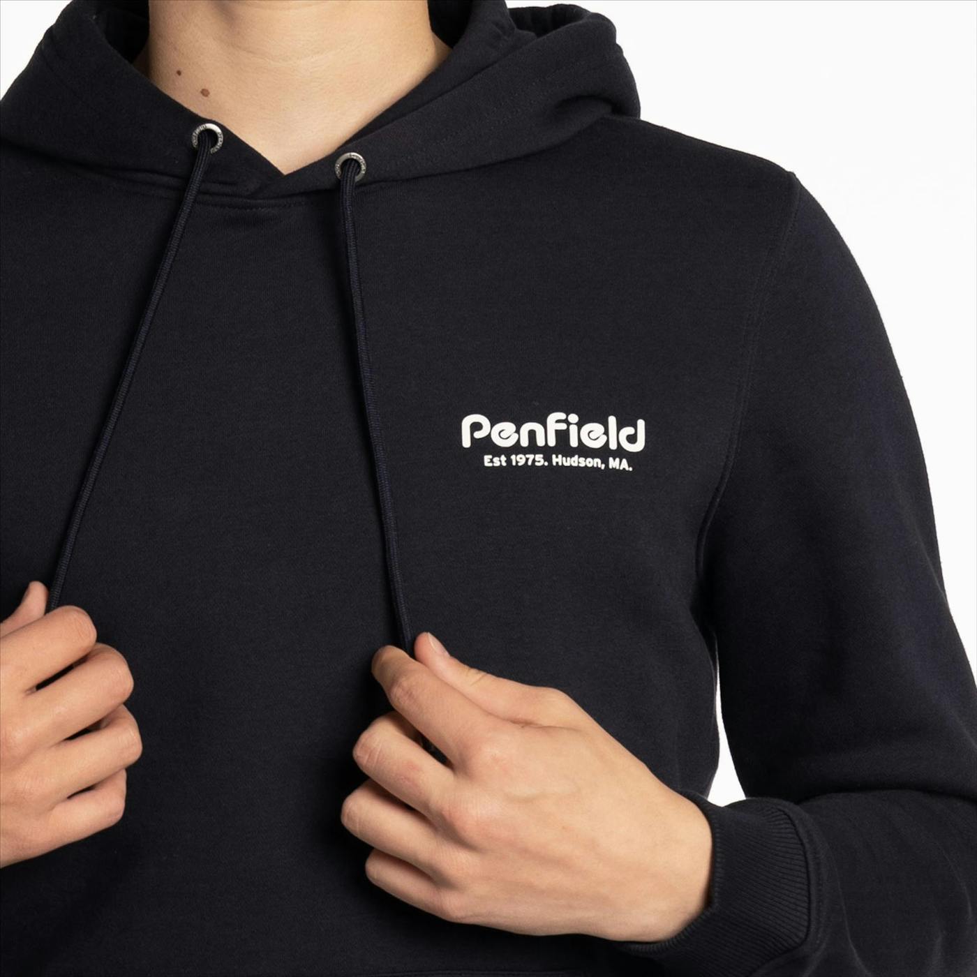 Penfield - Donkerblauwe Logo hoodie