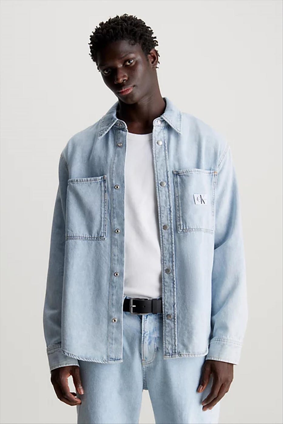 Calvin Klein Jeans - Lichtblauw Denim overhemd