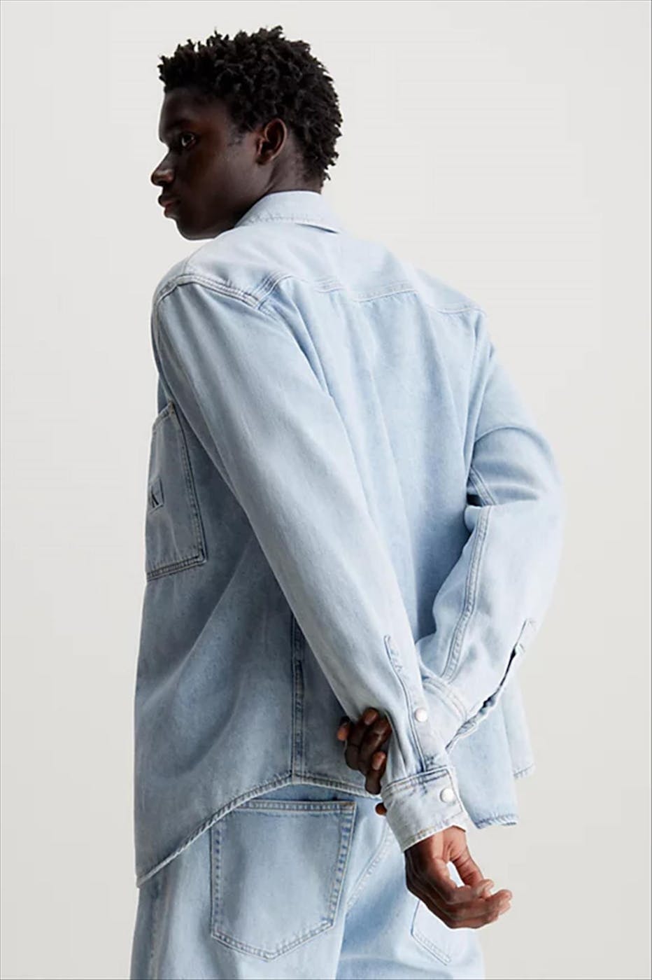 Calvin Klein Jeans - Lichtblauw Denim overhemd