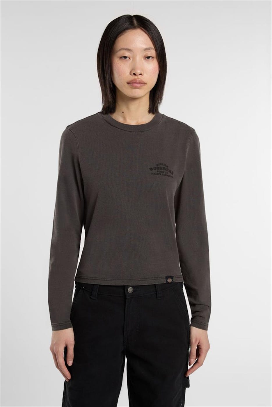 Dickies - Donkergrijze Christiana longsleeve