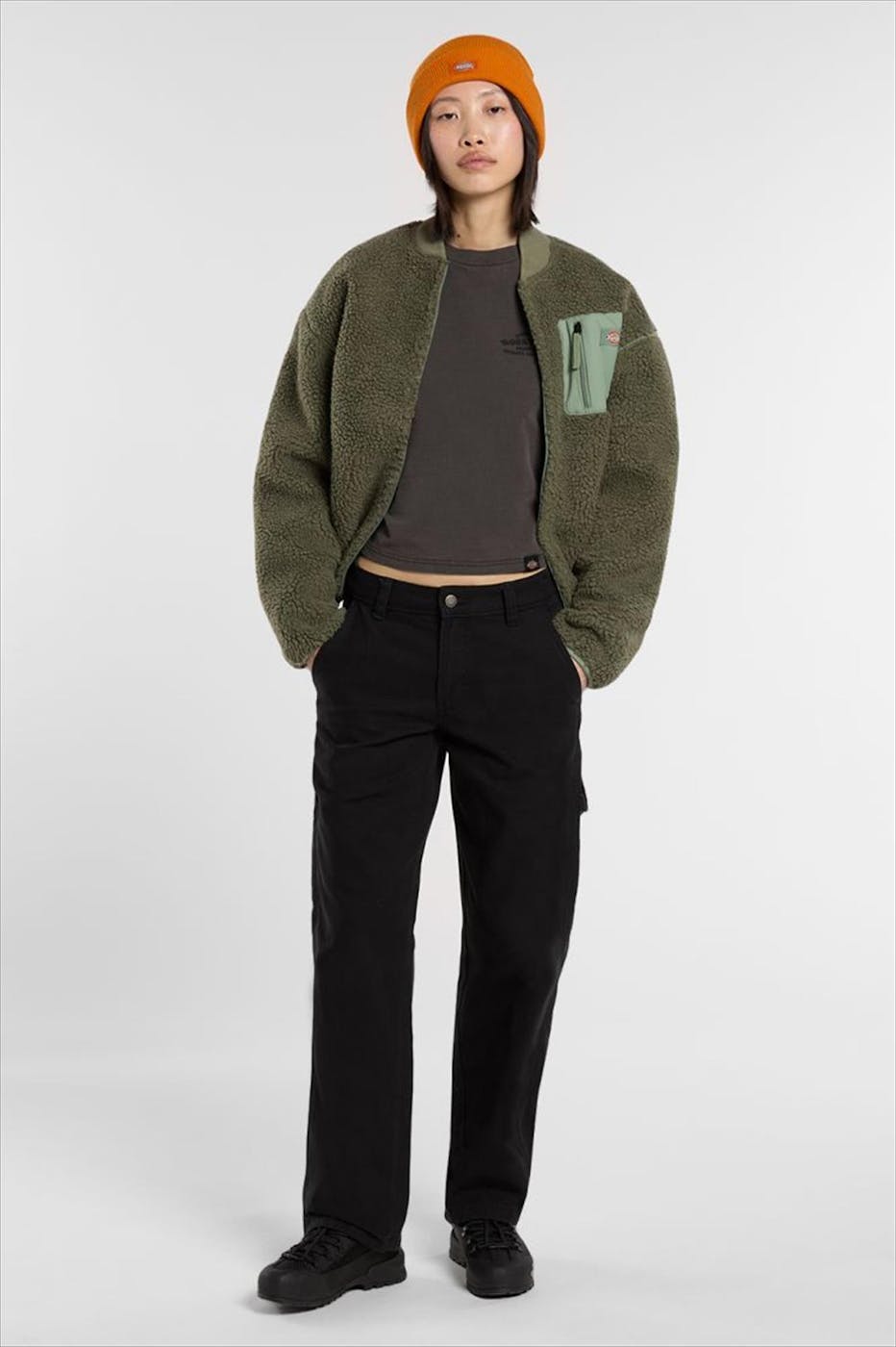 Dickies - Donkergrijze Christiana longsleeve