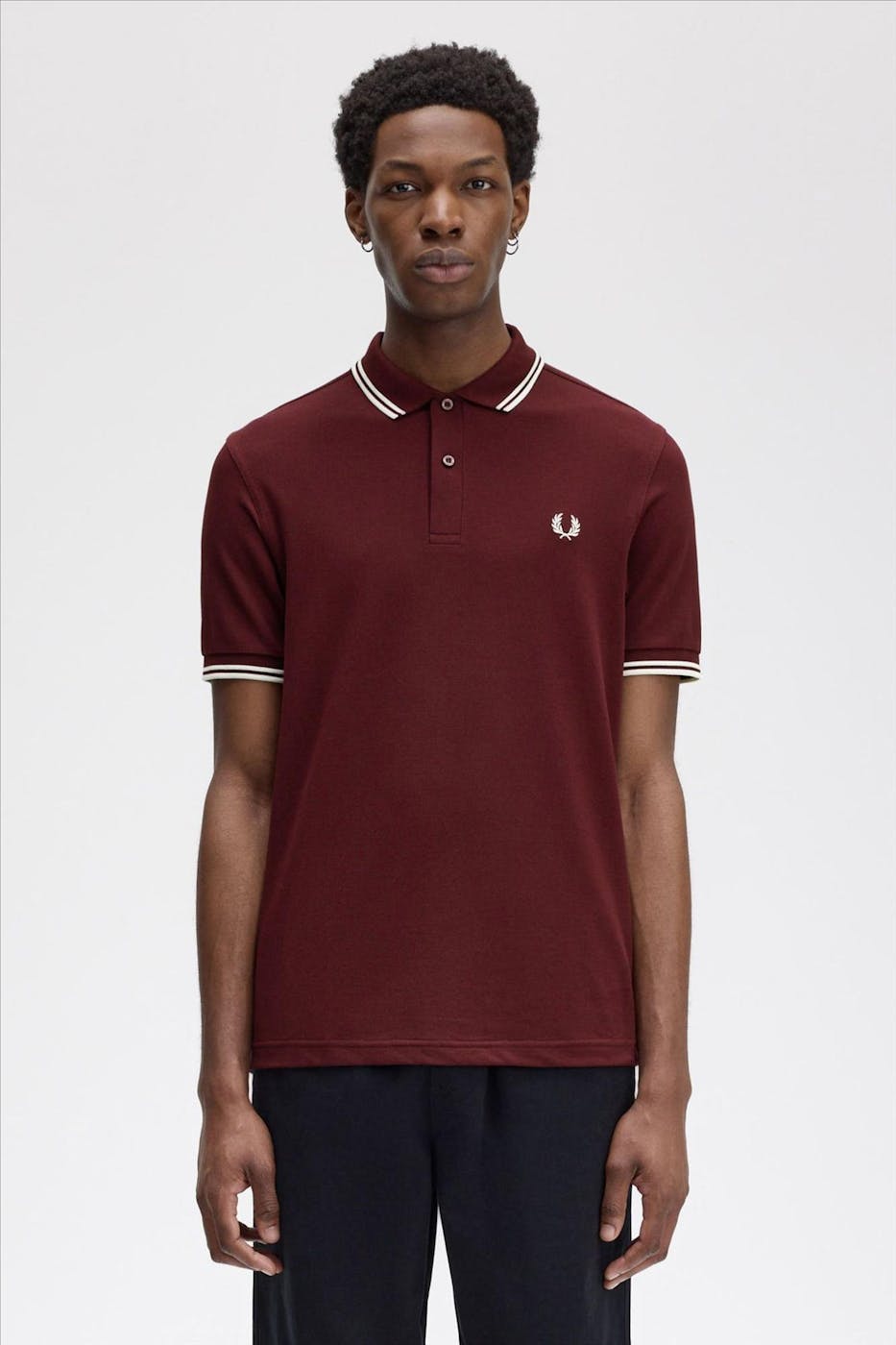 Fred Perry - Bordeaux Twin Tipped polo