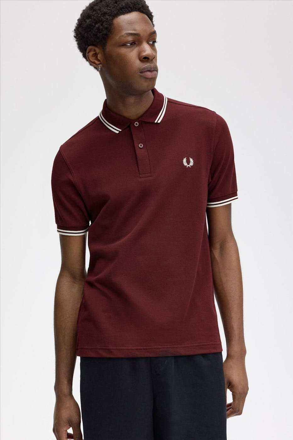 Fred Perry - Bordeaux Twin Tipped polo