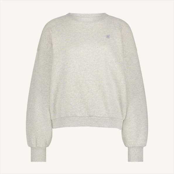 BY BAR - Lichtgrijze Bibi Love sweater