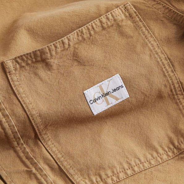Calvin Klein Jeans - Bruin Relaxed Denim hemd