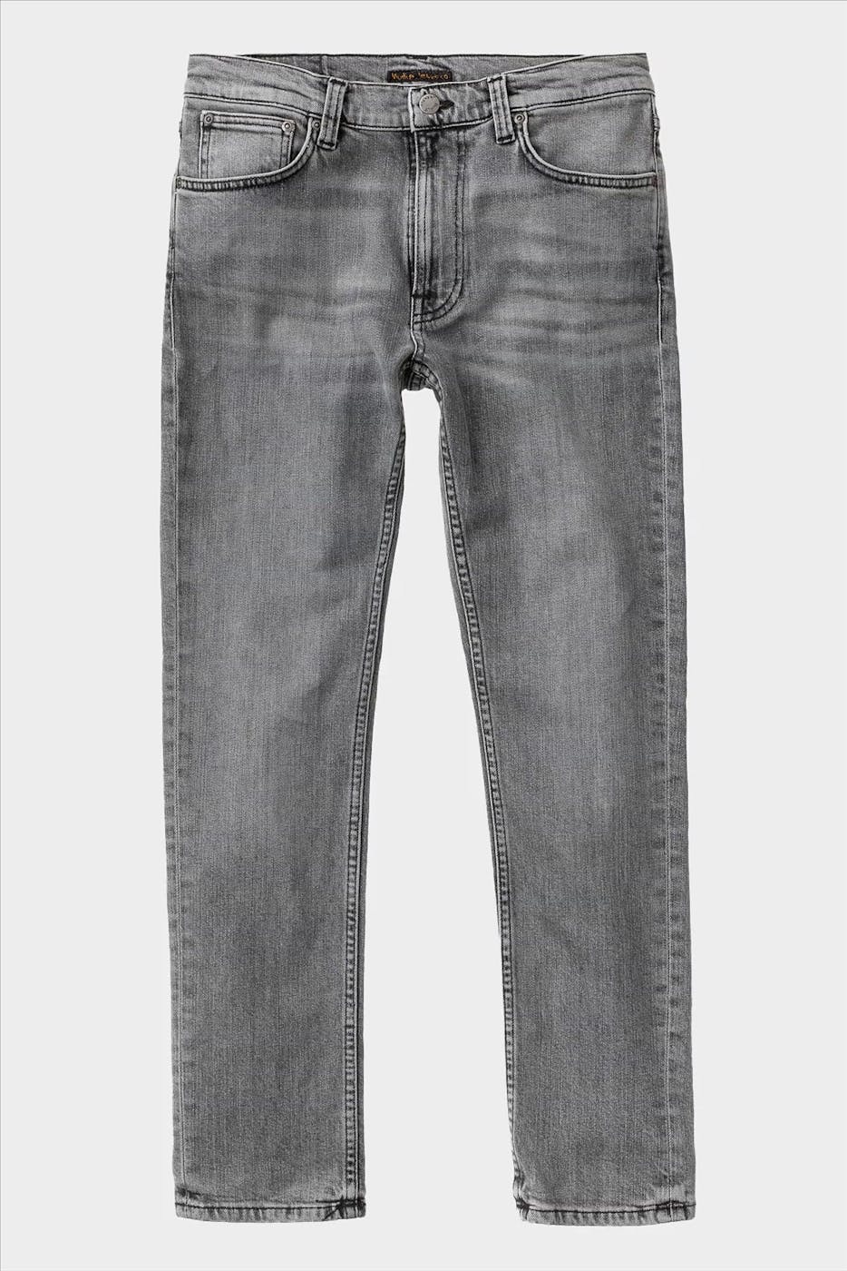 Nudie Jeans Co. - Grijze Lean Dean slim tapered jeans