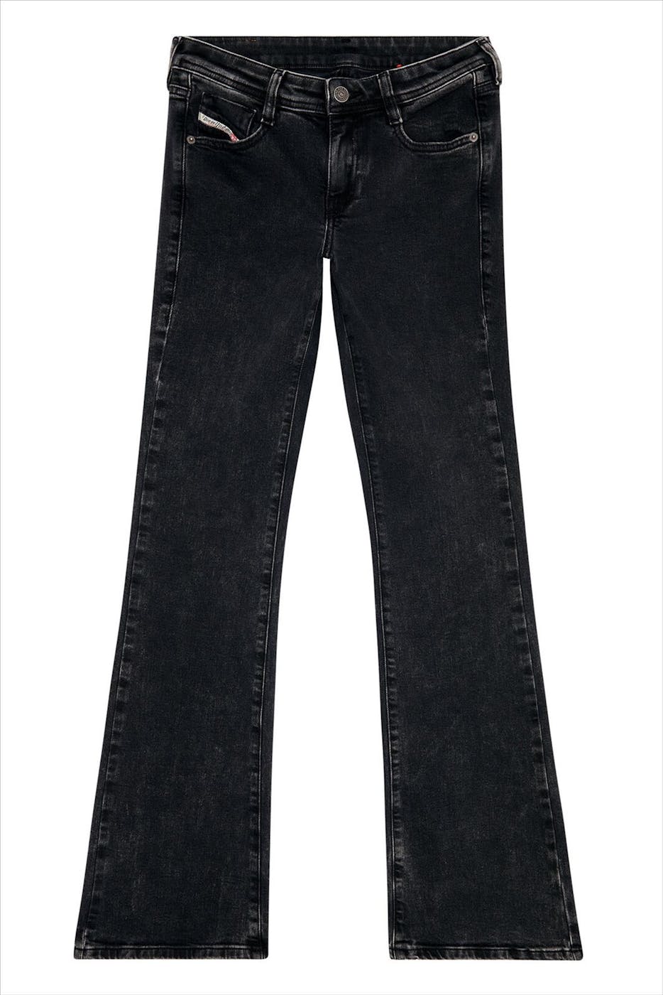 Diesel - Donkergrijze 1969 D-Ebbey Low Waist bootcut jeans