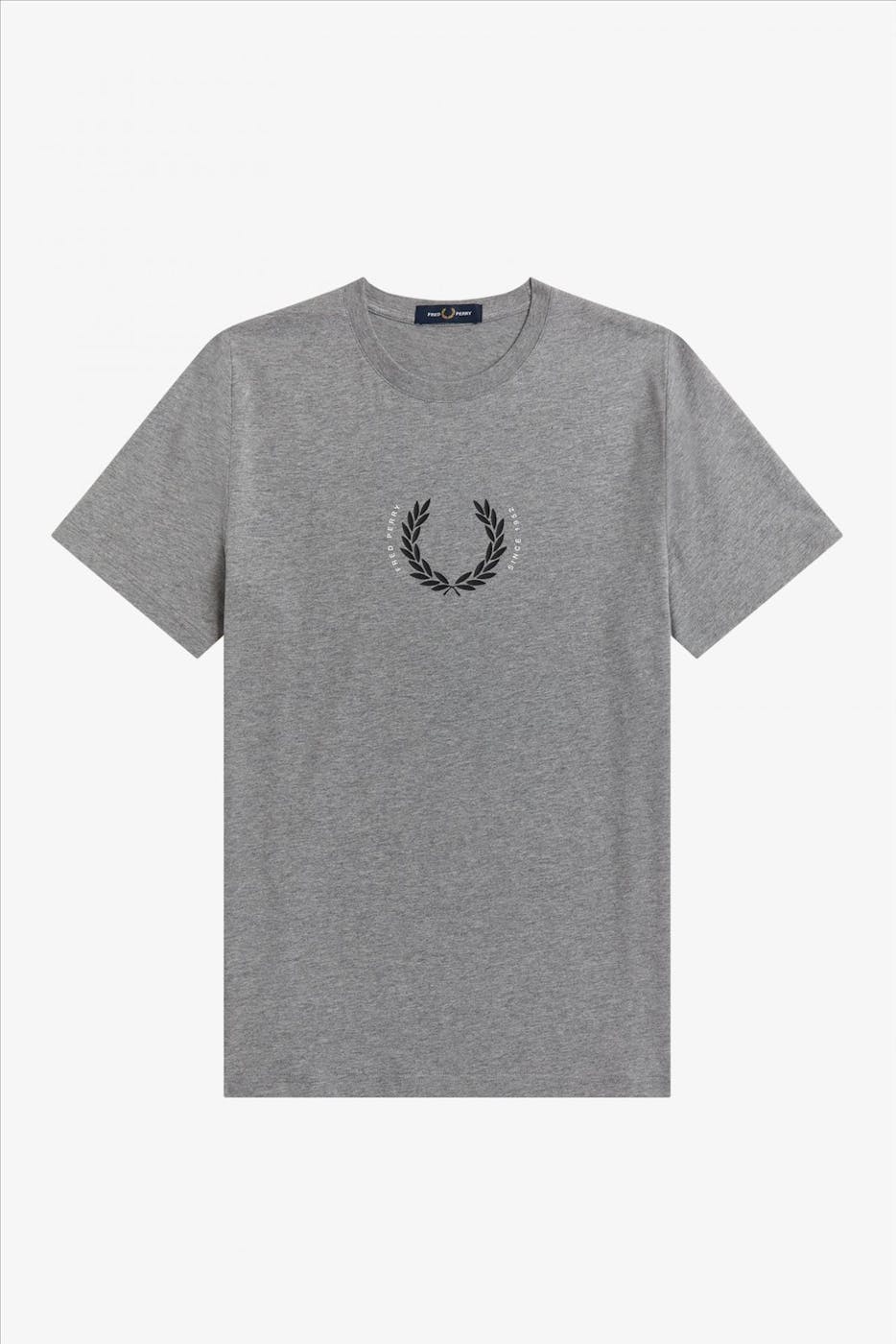 Fred Perry - Grijs mêlé Laurel Wreath T-shirt