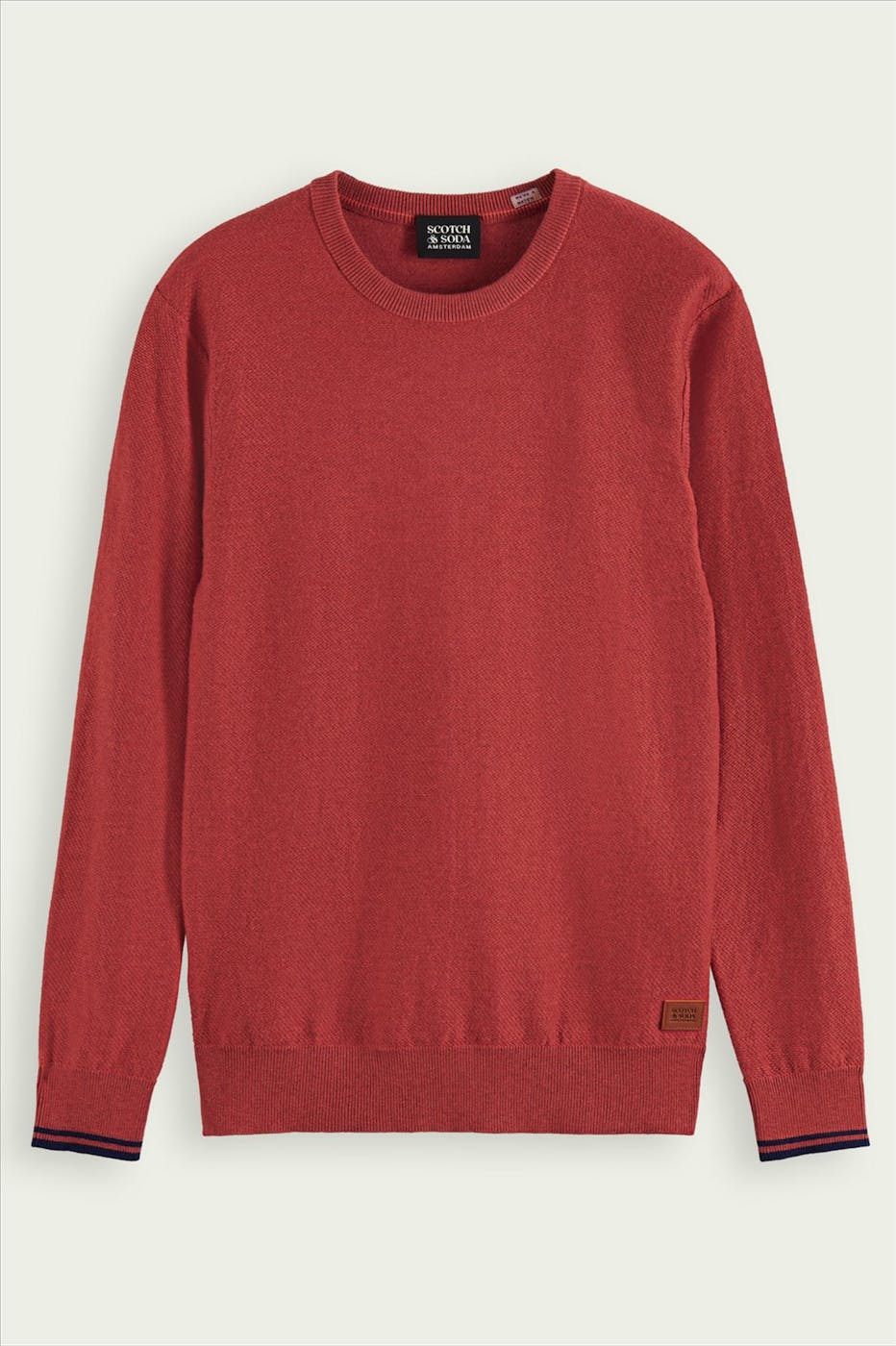 Scotch & Soda - Bordeaux Structured trui