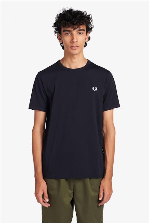 Fred Perry - Donkerblauwe Ringer T-shirt
