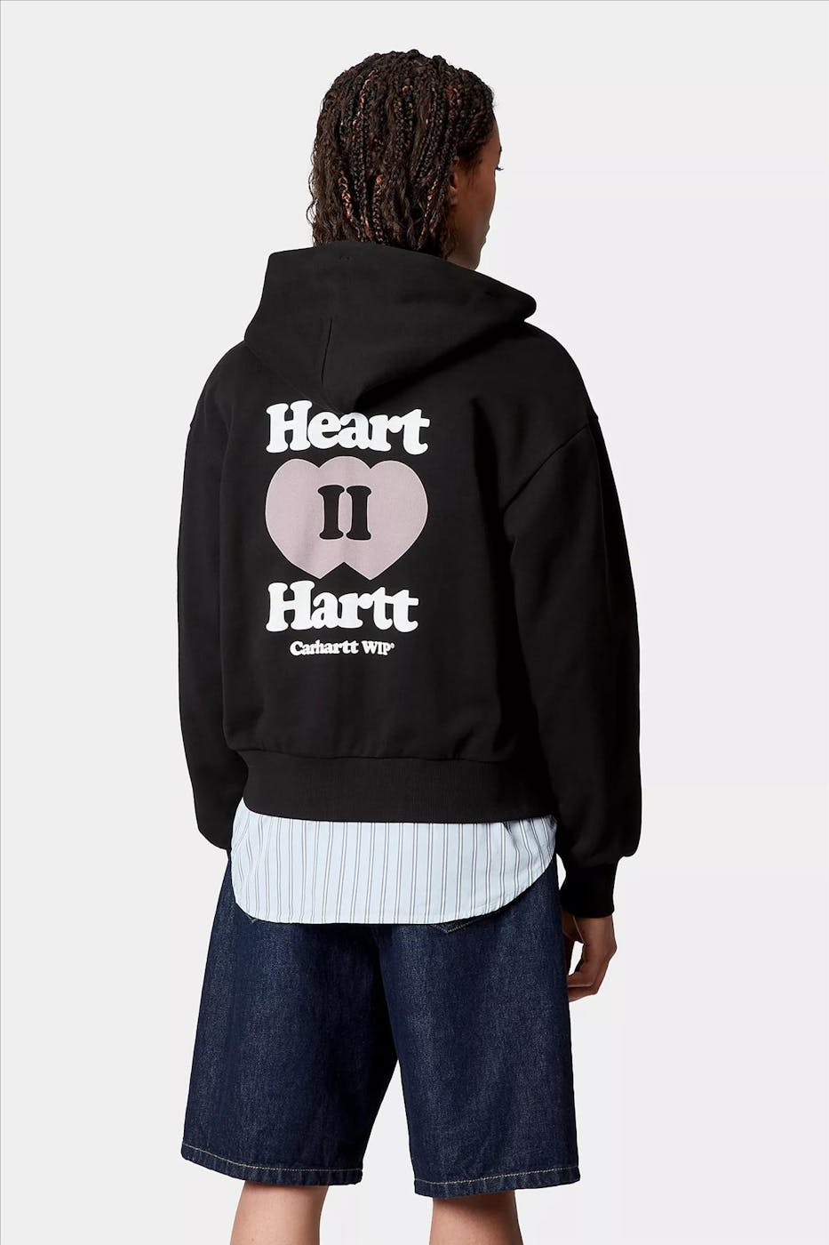 Carhartt WIP - Zwarte Heart II Hartt zip hoodie