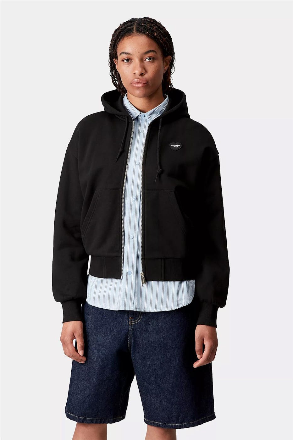 Carhartt WIP - Zwarte Heart II Hartt zip hoodie