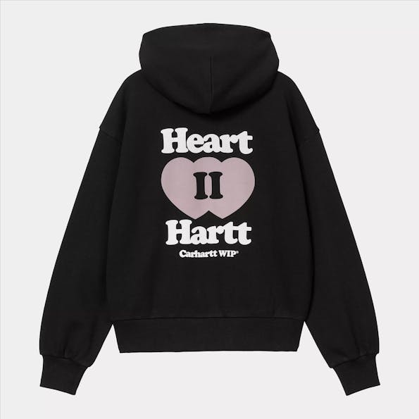 Carhartt WIP - Zwarte Heart II Hartt zip hoodie