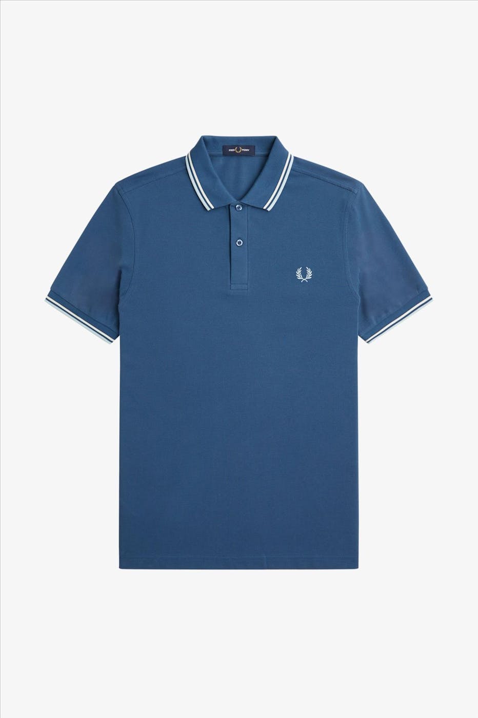 Fred Perry - Blauwe Twin Tipped polo