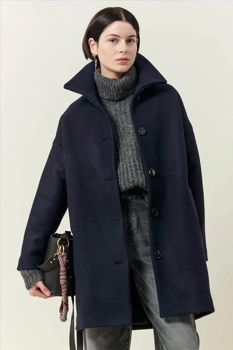 Sessùn - Donkerblauw Paradise mantel