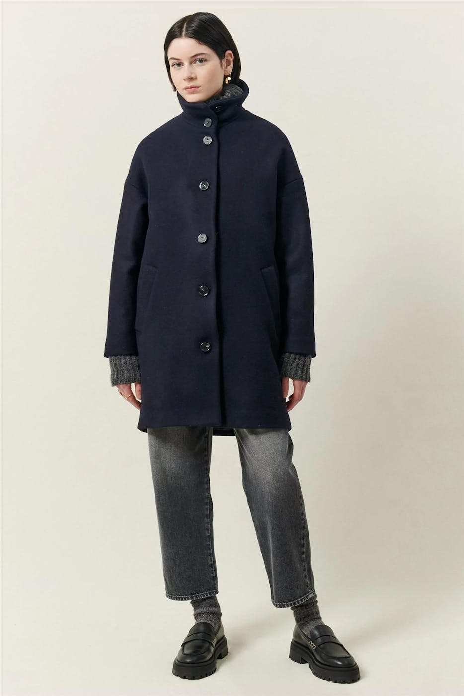 Sessùn - Donkerblauw Paradise mantel