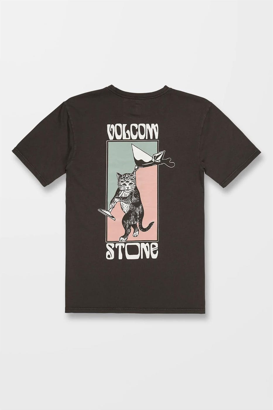 Volcom - Donkergrijze Feline T-shirt