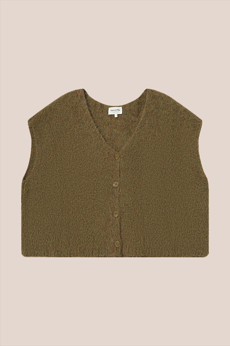 Grace & Mila - Olijfgroene Savant cardigan