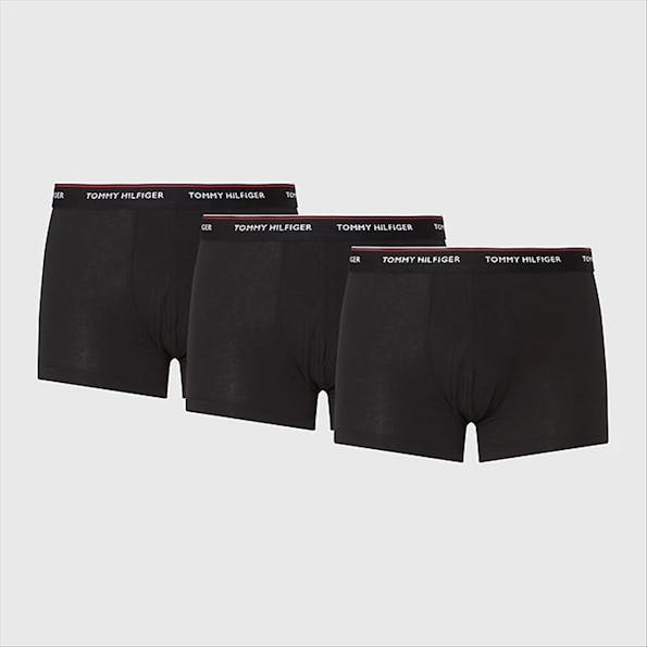 Tommy Hilfiger Underwear - Zwarte 3-Pack Trunk boxershorts
