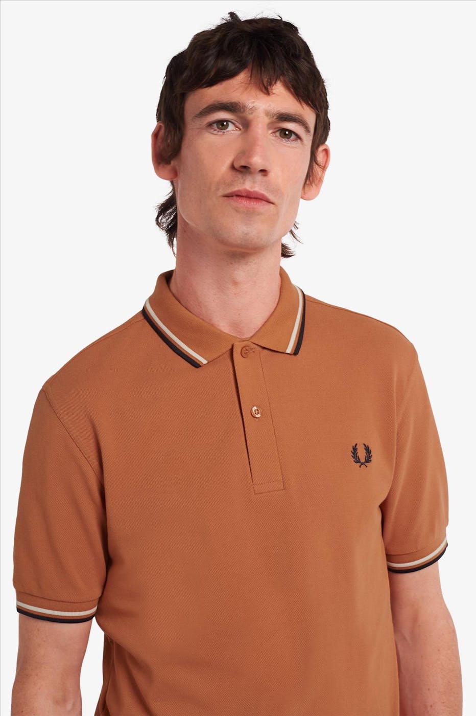 Fred Perry - Cognac Twin Tipped Polo