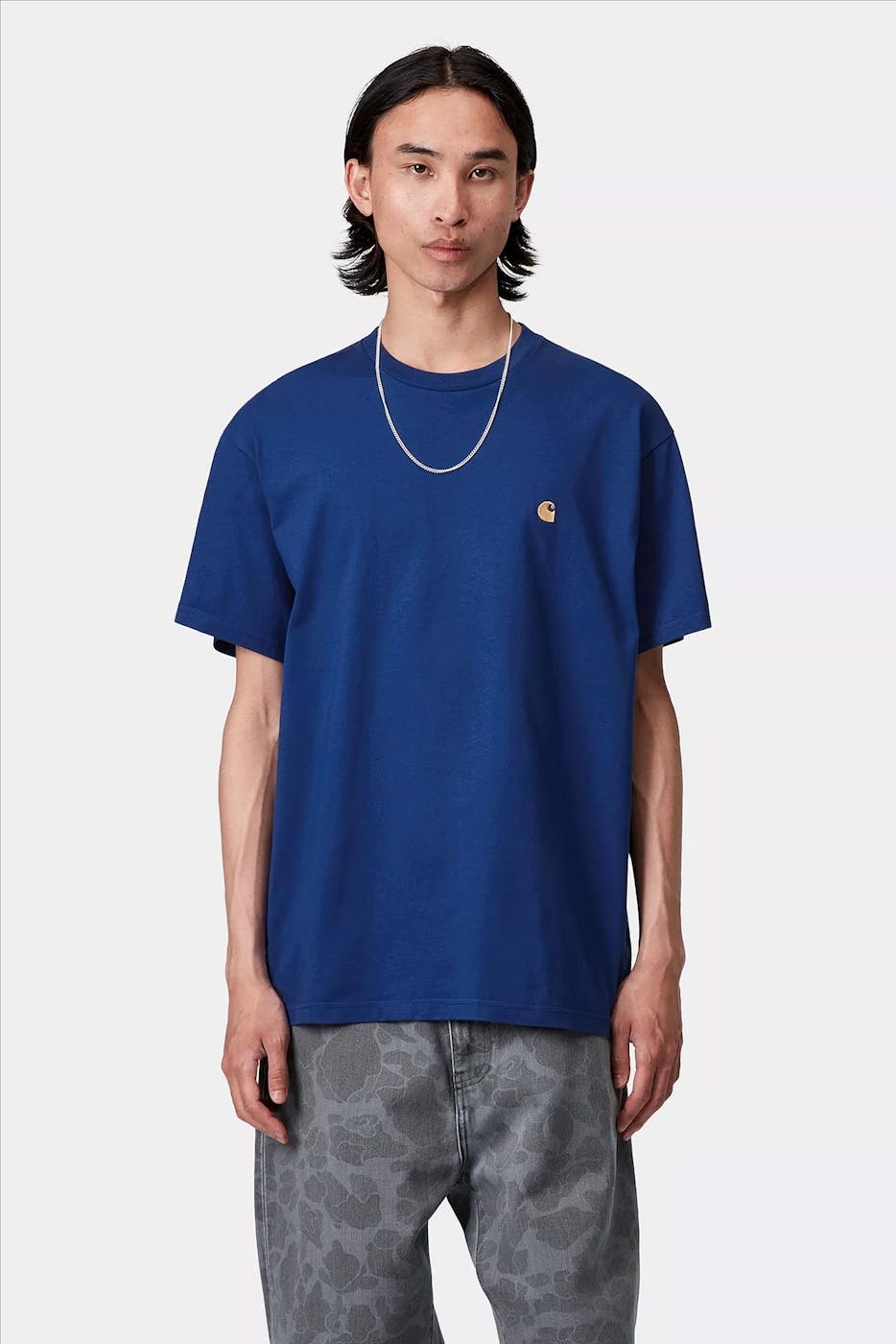 Carhartt WIP - Kobaltblauwe Chase T-shirt