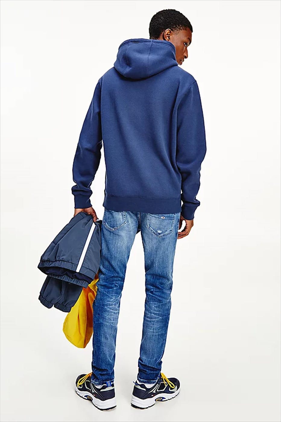 Tommy Jeans - Donkerblauw-gele TJM Colorblock Zipthru jacket