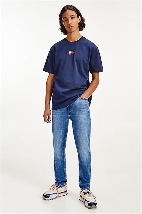 Tommy Jeans - Marineblauwe TJM Tommy Badge T-shirt