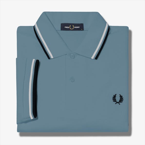 Fred Perry - Petrol-zwarte Twin Tipped Polo
