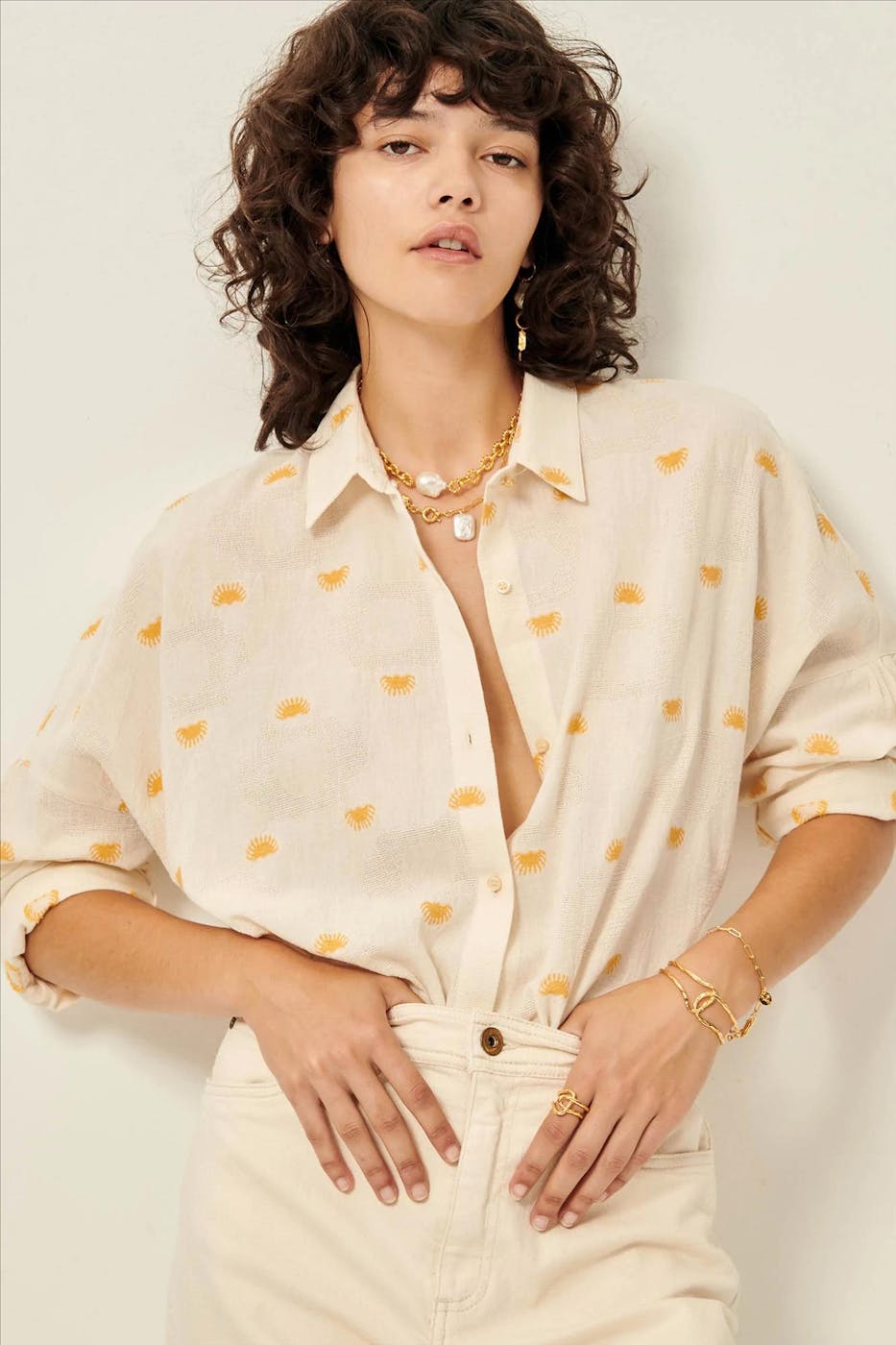 Sessùn - Ecru Botenzo blouse