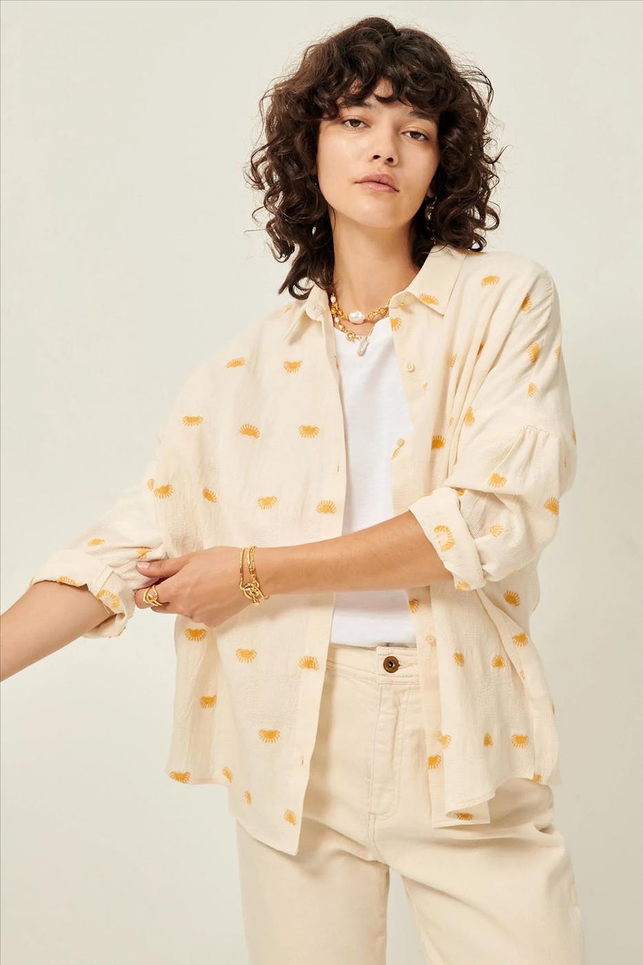 Sessùn - Ecru Botenzo blouse