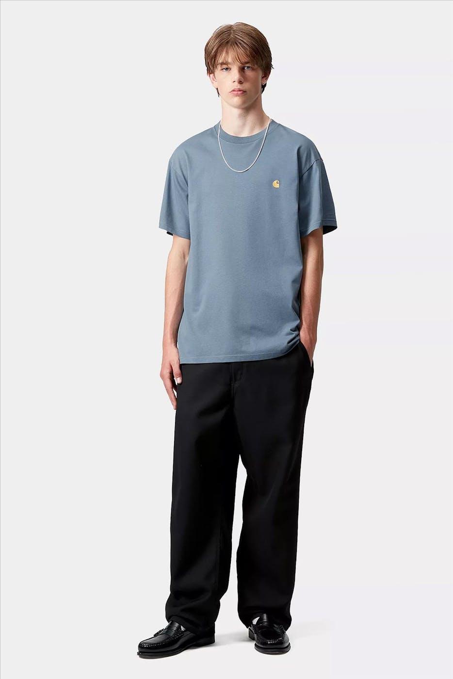 Carhartt WIP - Blauwe Chase T-shirt
