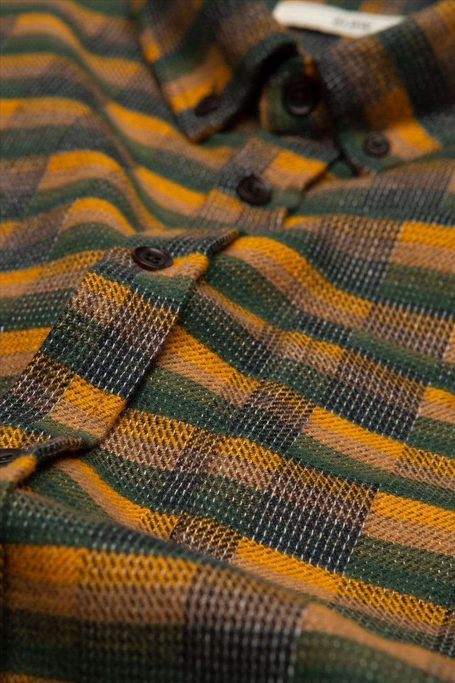 OLOW - Groen-geel Perry hemd