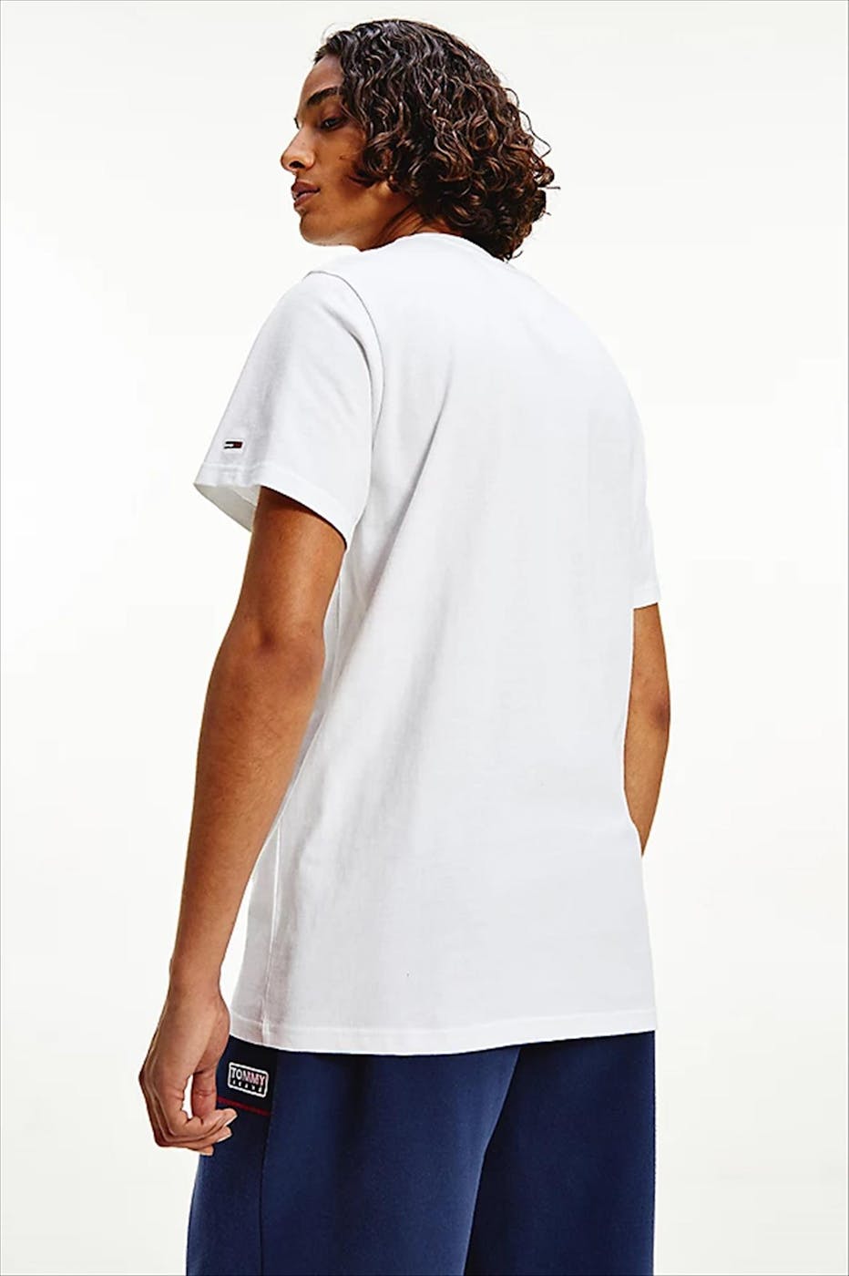 Tommy Jeans - Witte TJM Timeless Tommy T-shirt