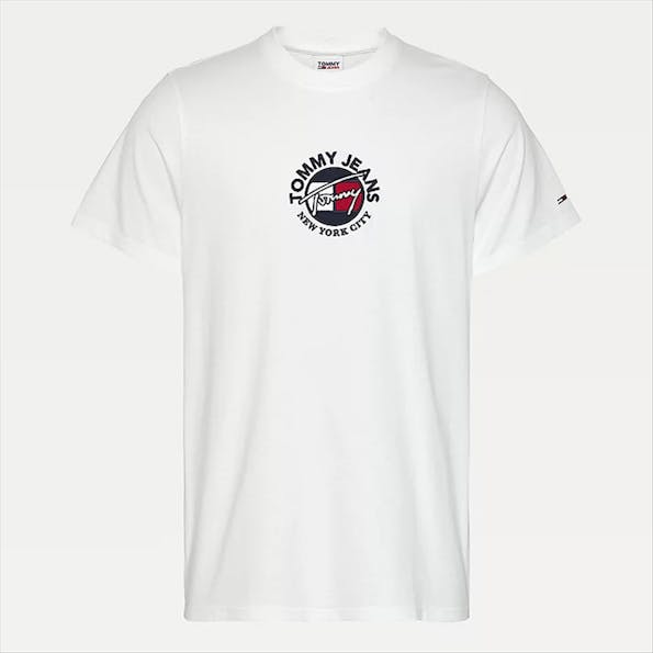 Tommy Jeans - Witte TJM Timeless Tommy T-shirt