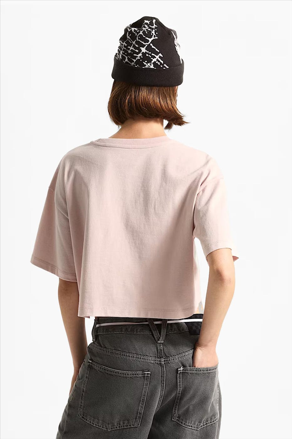Vans - Lichtroze Salton Crop T-shirt