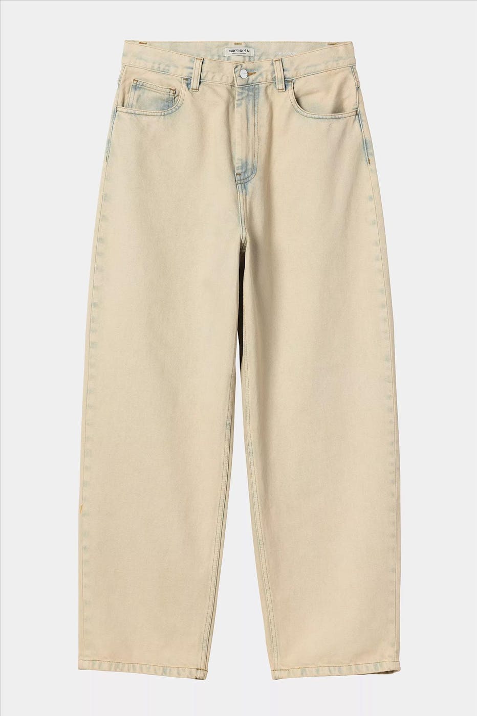 Carhartt WIP - Beigeblauwe Brandon pant