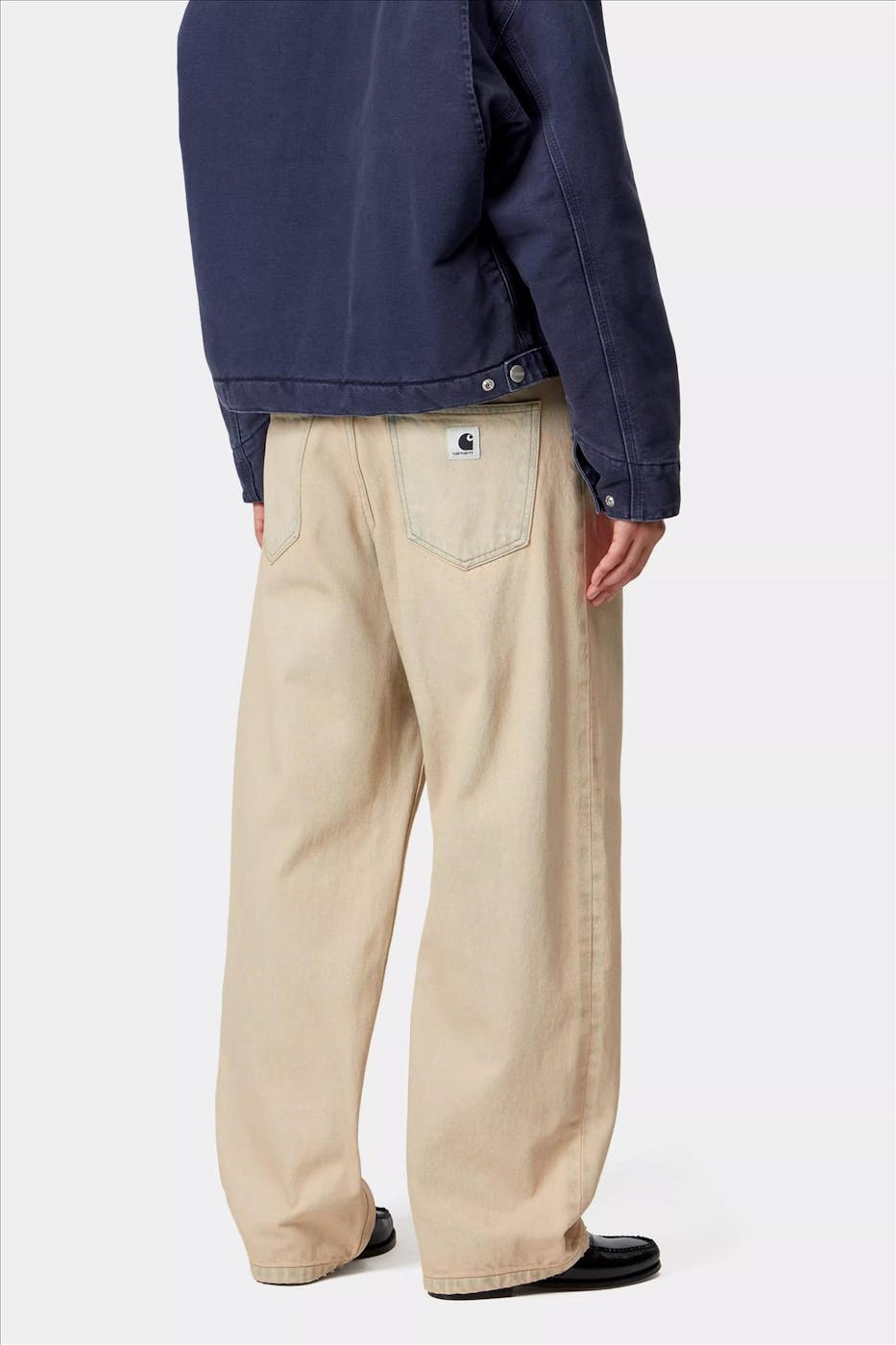 Carhartt WIP - Beigeblauwe Brandon pant