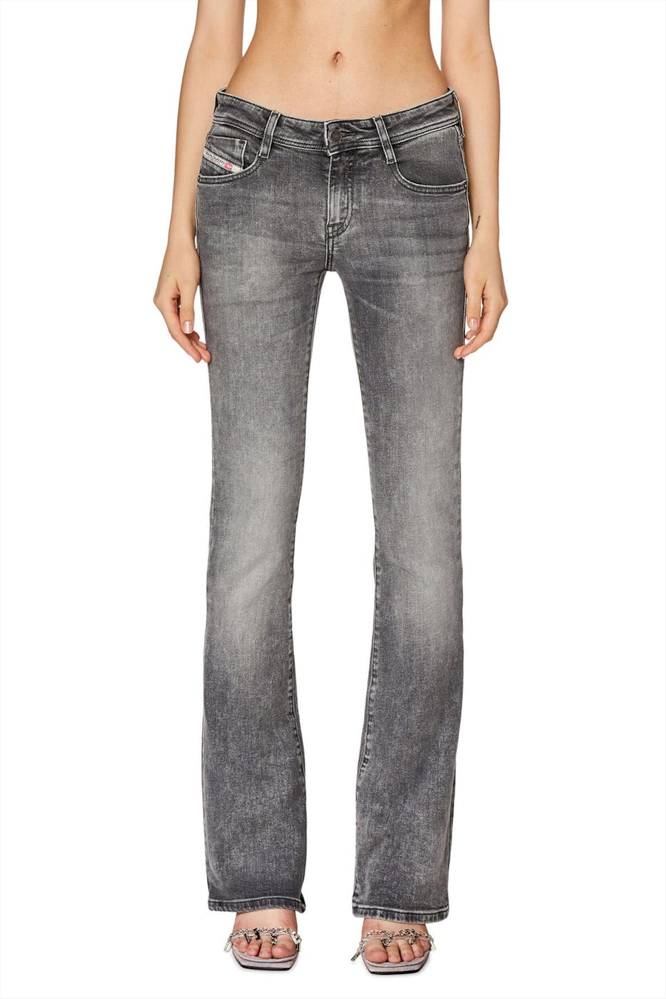 Diesel - Donkergrijze D-Ebbey Slim Fit jeans