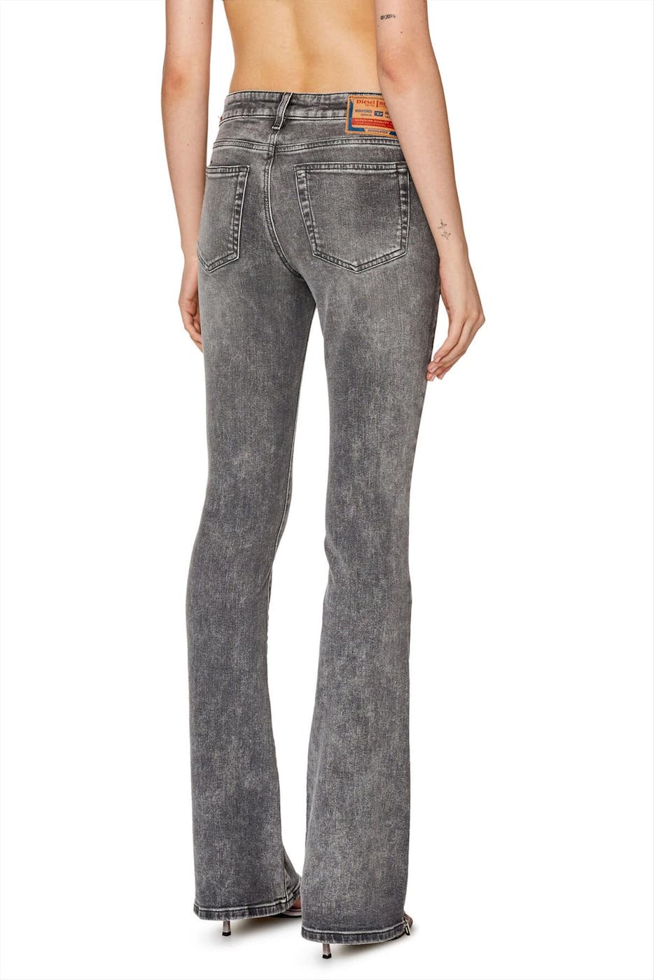 Diesel - Donkergrijze D-Ebbey Slim Fit jeans