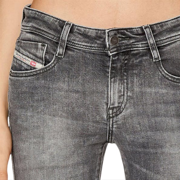 Diesel - Donkergrijze D-Ebbey Slim Fit jeans
