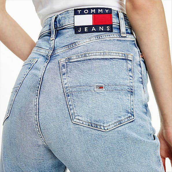 Tommy Jeans -   Lichtblauwe Harper High Rise Straight Ankle jeans