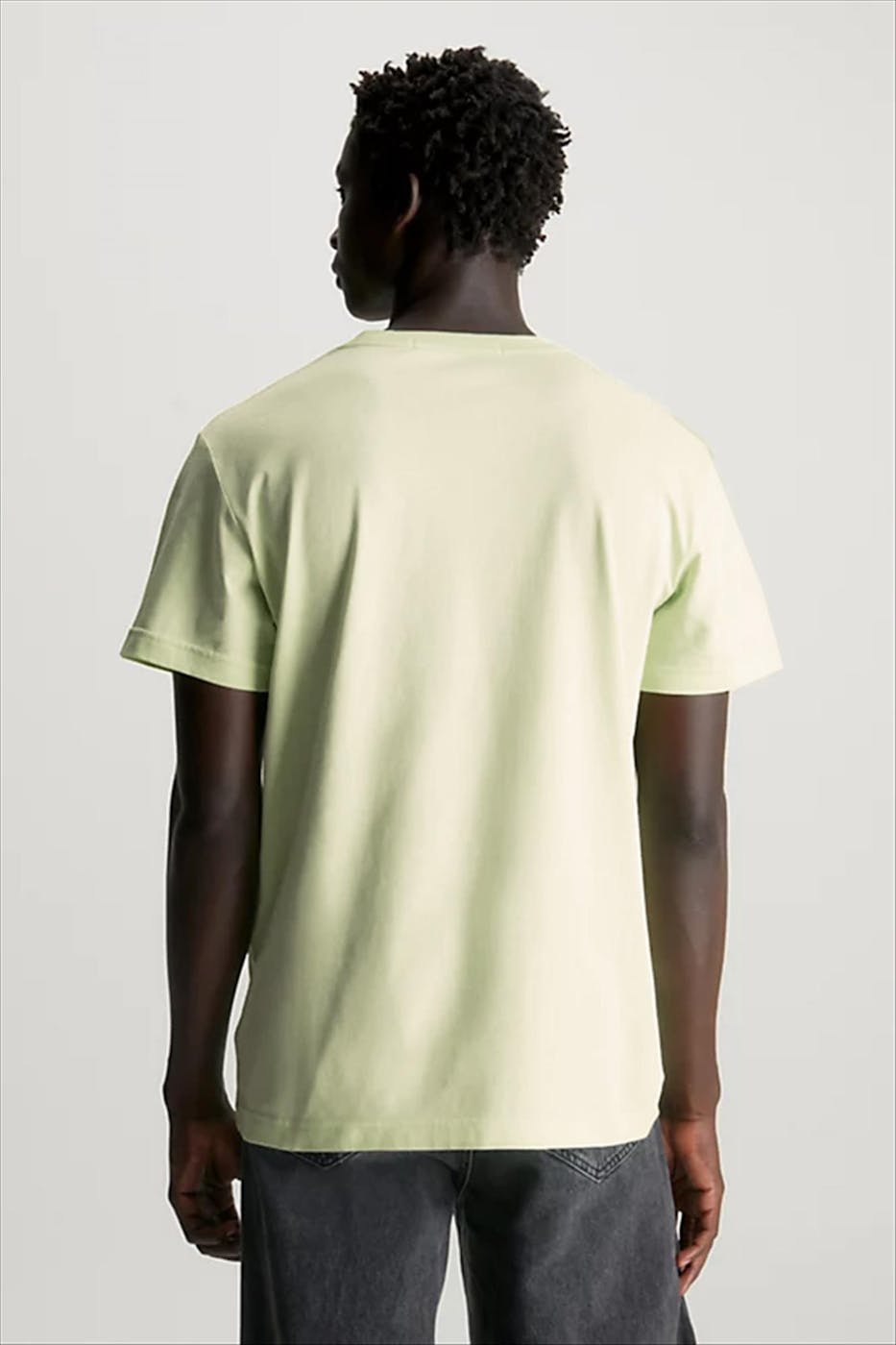 Calvin Klein Jeans - Lichtgroene Monogram T-shirt