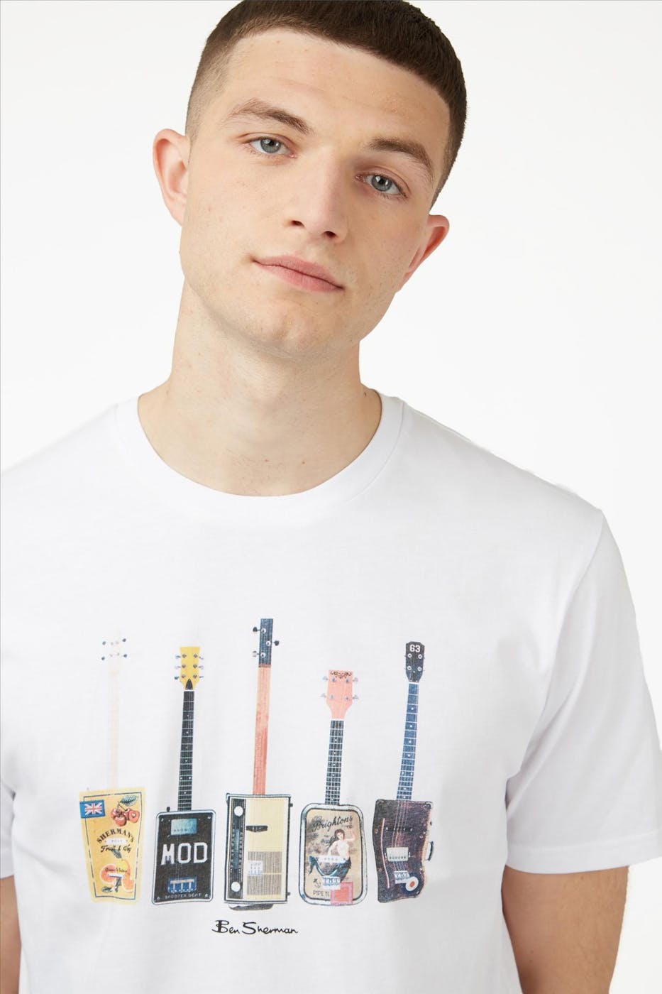 Ben Sherman - Witte Guitars T-shirt