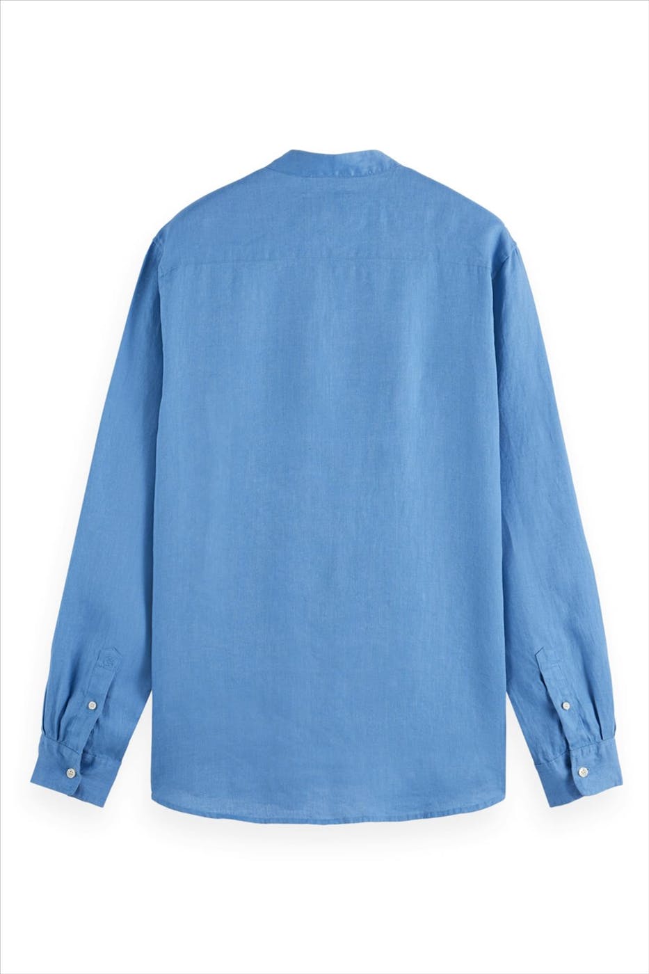 Scotch & Soda - Blauw Regular Linnen hemd