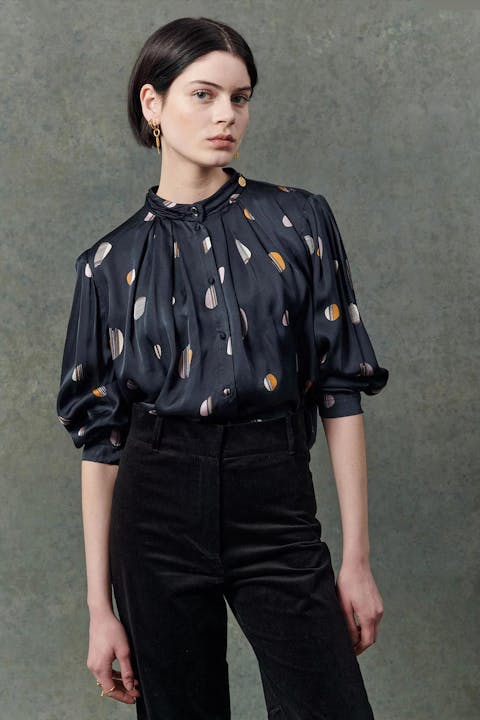 Sessùn - Zwarte Eclipso blouse