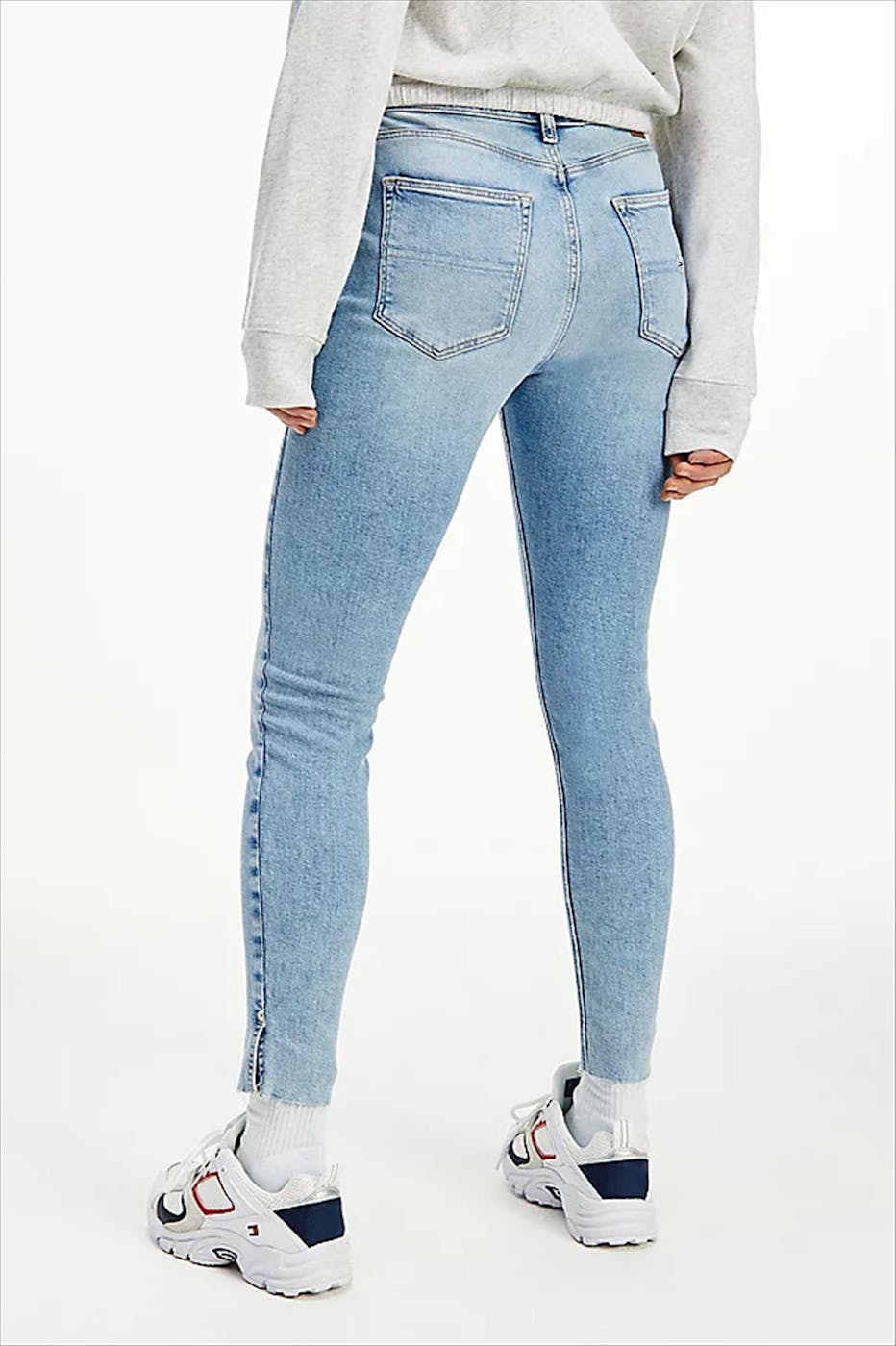 Tommy Jeans - Lichtblauwe Sylvia High Rise Super Skinny Ankle jeans
